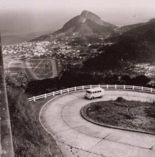 Brasilien, Rio de Janeiro. Blick von der Straße zum Corcovado nach Südwesten, um 1960