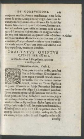 Tractatus Quintus Quinti Sermonis.