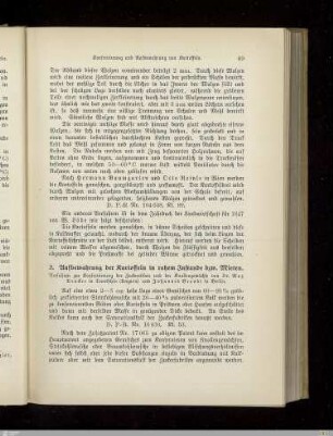 3. Aufbewahrung der Kartoffeln in rohem Zustande bzw. Mieten