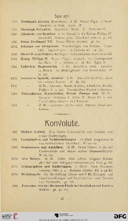 Konvolute (Nr. 1360-1379)