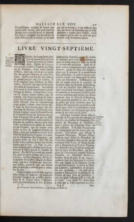 Livre Vingt-Septieme