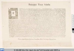Explanatio Tertiae Tabellae