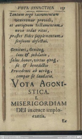Vota Agonistica