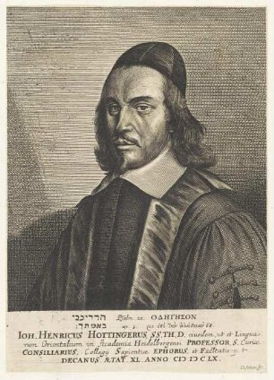 Bildnis des Ioh. Henricus Hottingerus
