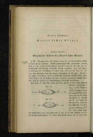 Dritter Abschnitt. Statik fester Körper.