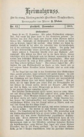 12.1915: Heimatgruß