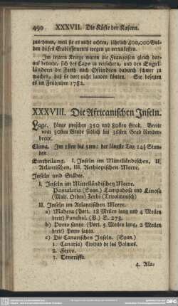 XXXVIII. Die Africanischen Inseln