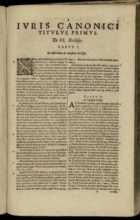 Titulus Primus. De SS. Ecclesijs. - Titulus V. De Excommunicatione.