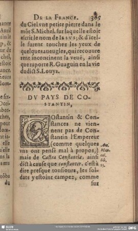 Du Pays De Costantin