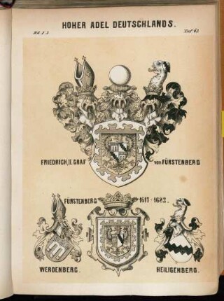Taf. 63. Friedrich, II. Graf von Fürstenberg - Fürstenberg 1617-1682. Werdenberg. Heiligenberg.