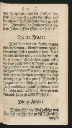 Die 111. Frage - Die 120. Frage
