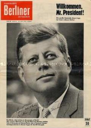"Illustrierte Berliner Zeitschrift" zum Besuch von US-Präsident Kennedy