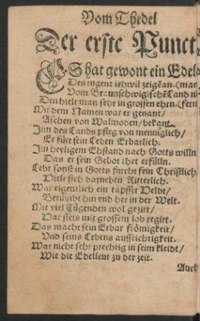 Der erste Punct.