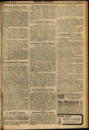 Zweite Ausgabe vom Dienstag, den 24. Mai 1927.