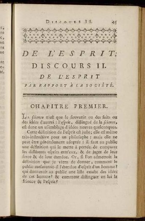Chapitre Premier. - Chapitre II.