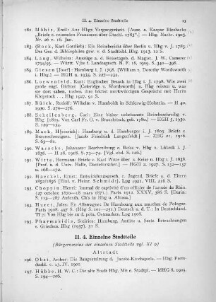 II. 4. Einzelne Stadtteile