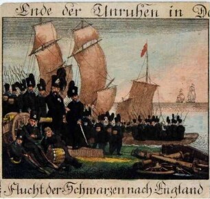 Flucht der Schwarzen nach England