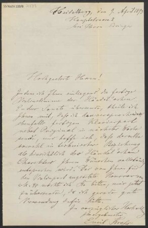 Brief an B. Schott's Söhne : 09.04.1893