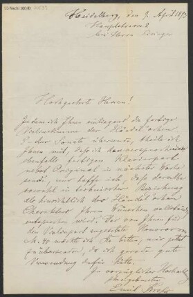 Brief an B. Schott's Söhne : 09.04.1893