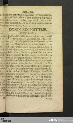 Domin. XIX. Post Trin.