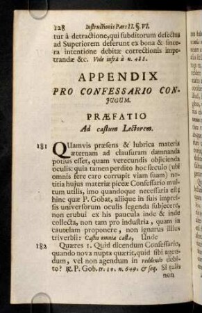 128-154, Appendix Pro Confessario Conjugum