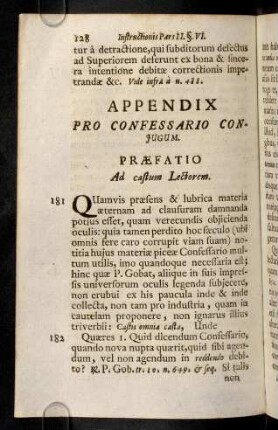 128-154, Appendix Pro Confessario Conjugum