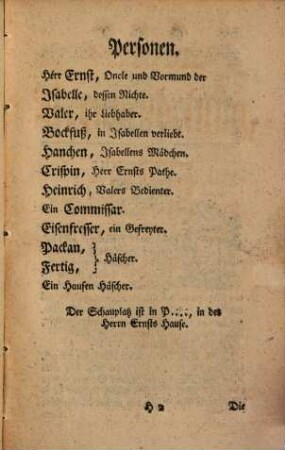 Die verliebte Verwandlung : ein Lustspiel