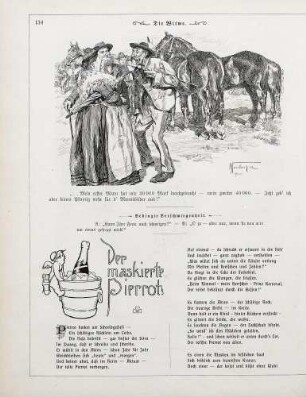 "Die Witwe" "Der maskierte Pierrot"