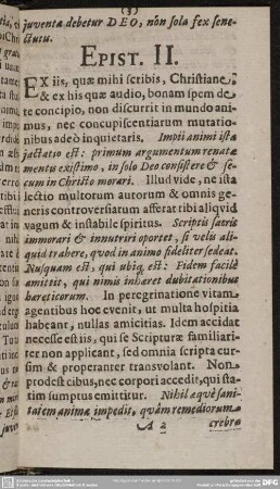 Epist. II.