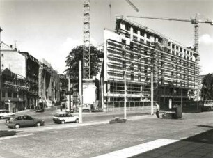 Dresden-Altstadt, Maxstraße/Könneritzstraße/Ostraallee. Baustelle "artotel"