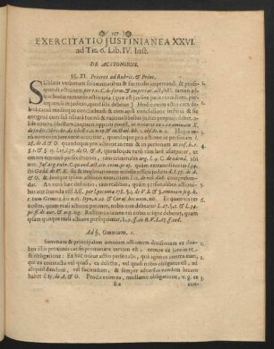 Exercitatio Iustinianea XXVI. ad Tit. 6 Lib. IV. Inst.
