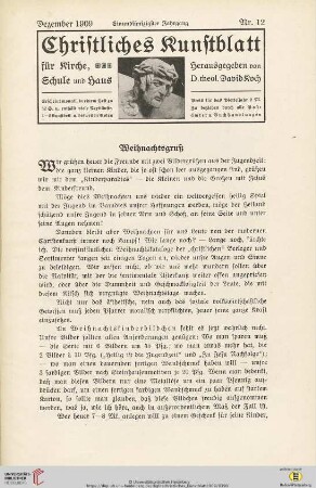 Nr. 12 (Dezember 1909)