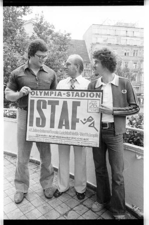 Kleinbildnegativ: ISTAF-Pressekonferenz, 1977