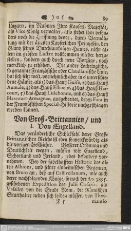 Von Groß-Brittannien und ...