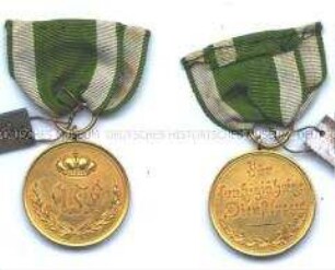 Medaille für 50jährige Diensttreue in Gold
