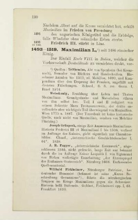 1493-1519. Maximilian I.