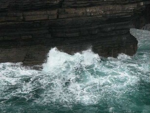 Irische Atlantikküste - Downpatrickhead : An der irischen Atlantikküste, Downpatrickhead, aufgenommen 2005