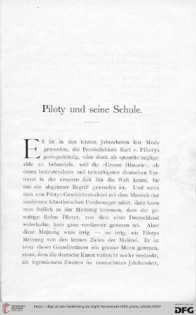 Piloty und seine Schule