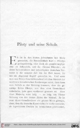 Piloty und seine Schule