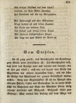 Vom Stehlen