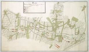 WHK 23 Österreichischer Sukzessionskrieg 1740-1748 bis zum Aachener Frieden: Plan des Feldlagers der Alliierten in Brabant bei Schilde, 15. Mai 1747