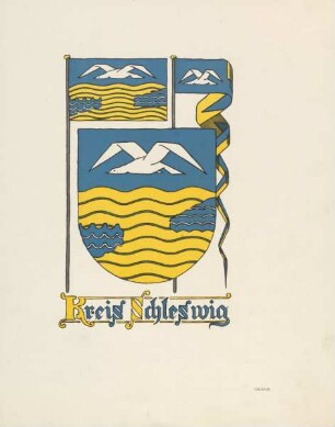 Das Wappen des Kreises Schleswig