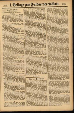 Zweite Ausgabe vom Samstag, den 17. März 1894.