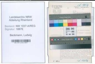 Entnazifizierung Ludwig Beckmann , geb. 00.00.0000 (Amtmann)