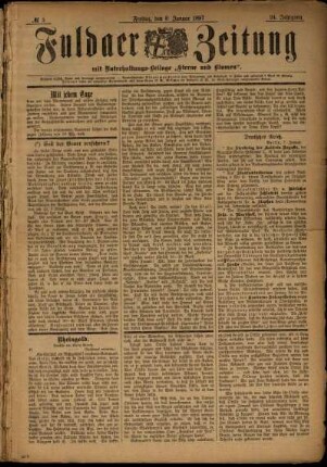Ausgabe vom Freitag, den 08. Januar 1897.