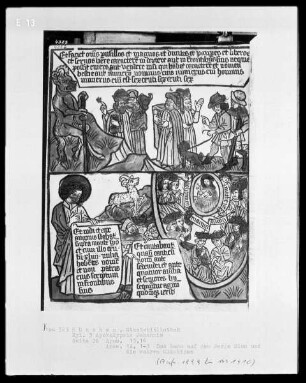 Apokalypse des Johannes — Bildseite mit zwei Szenen aus der Apokalypse, Folio 26 verso