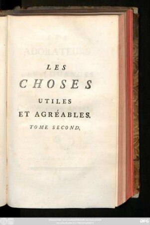 T. 2: Les Choses Utiles Et Agréables