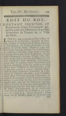 Edit du roy