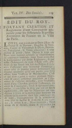 Edit du roy