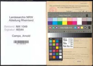 Entnazifizierung Arnold a Campo , geb. 29.01.1901 (Kaufmann)